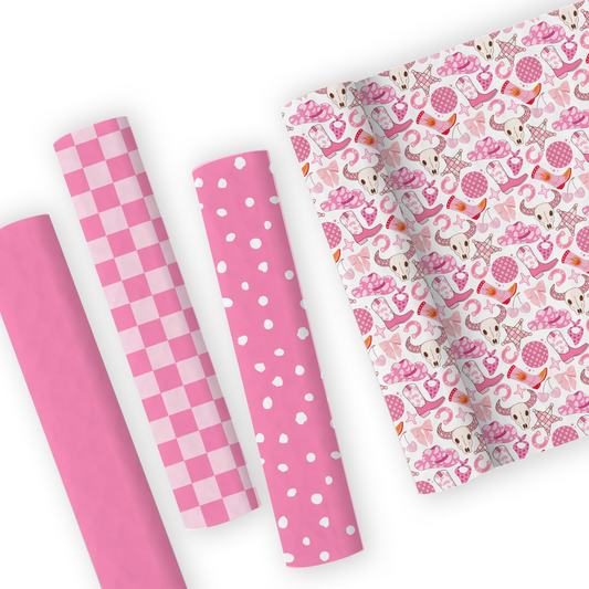 Cowgirl Leatherette And Coordinating Fabrics