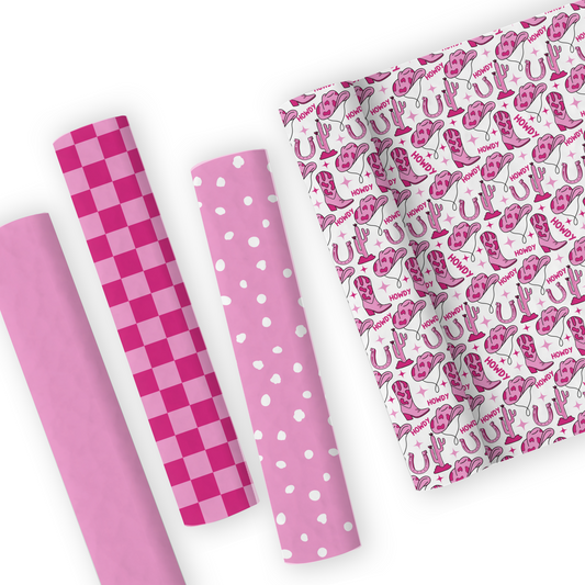 Cowgirl Leatherette And Coordinating Fabrics