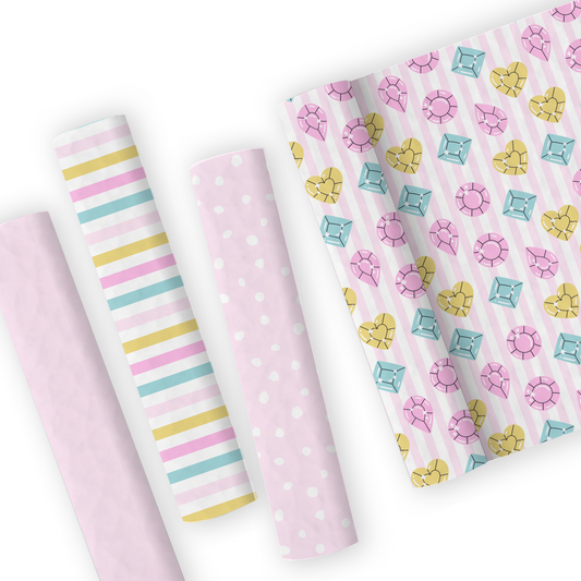 Diamond Leatherette And Coordinating Fabrics