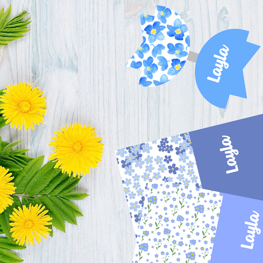 Forget Me Nots • Personalised Fabric