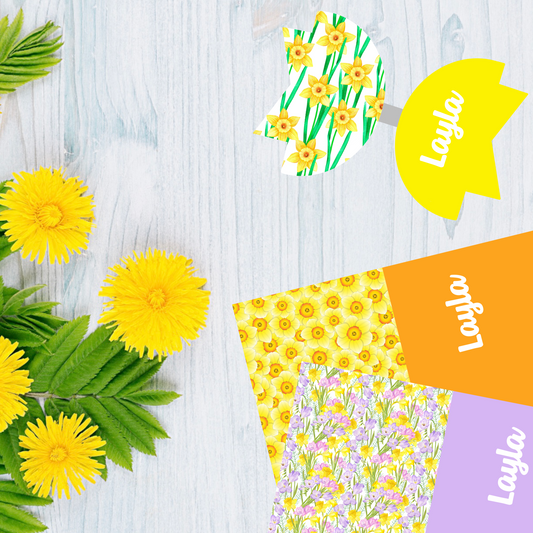 Daffodils • Personalised Fabric
