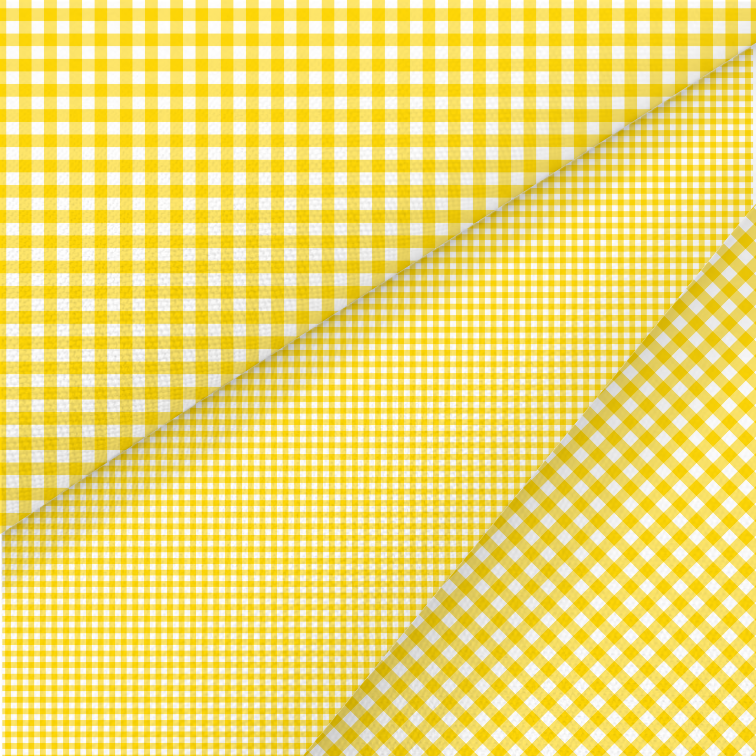 Yellow Gingham • Canvas And Felt Backed Printed Fabric