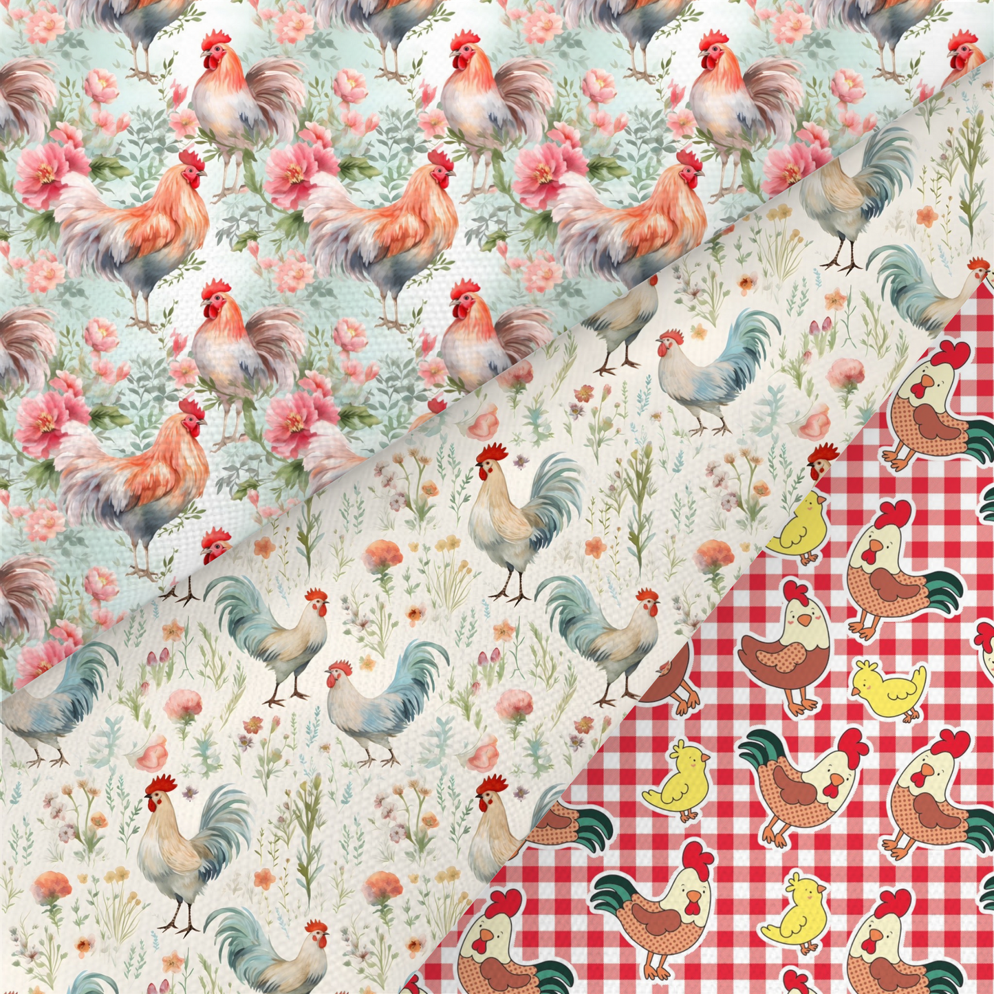 Chicken Printed Fabric