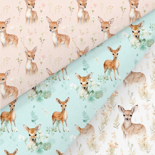 Baby Fawn Printed Fabric