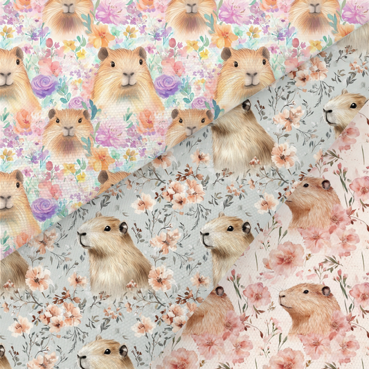 Capybara Printed Fabric