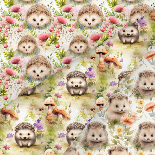 Hedgehog Printed Fabric