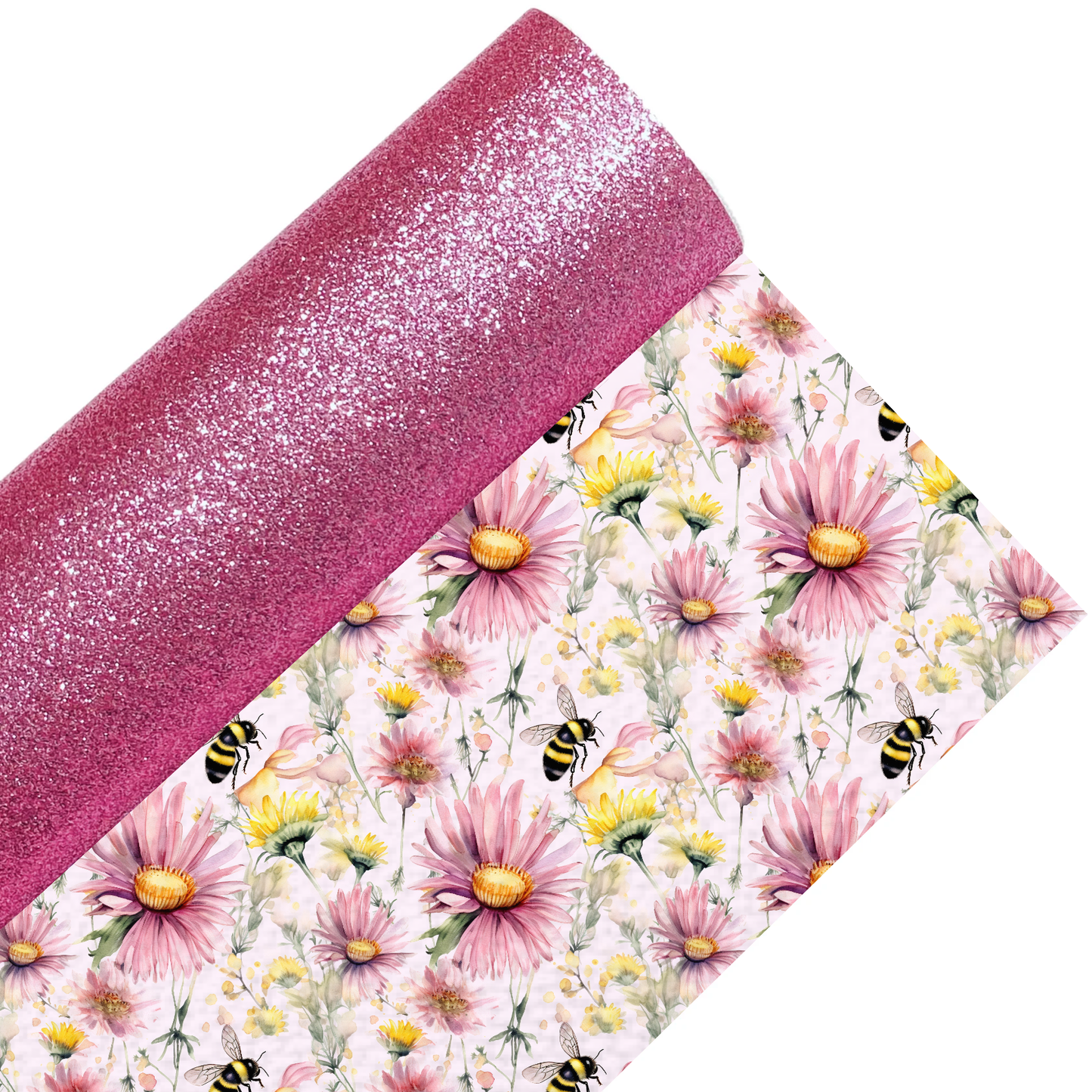 Bee Fine Glitter Double Sided Fabric