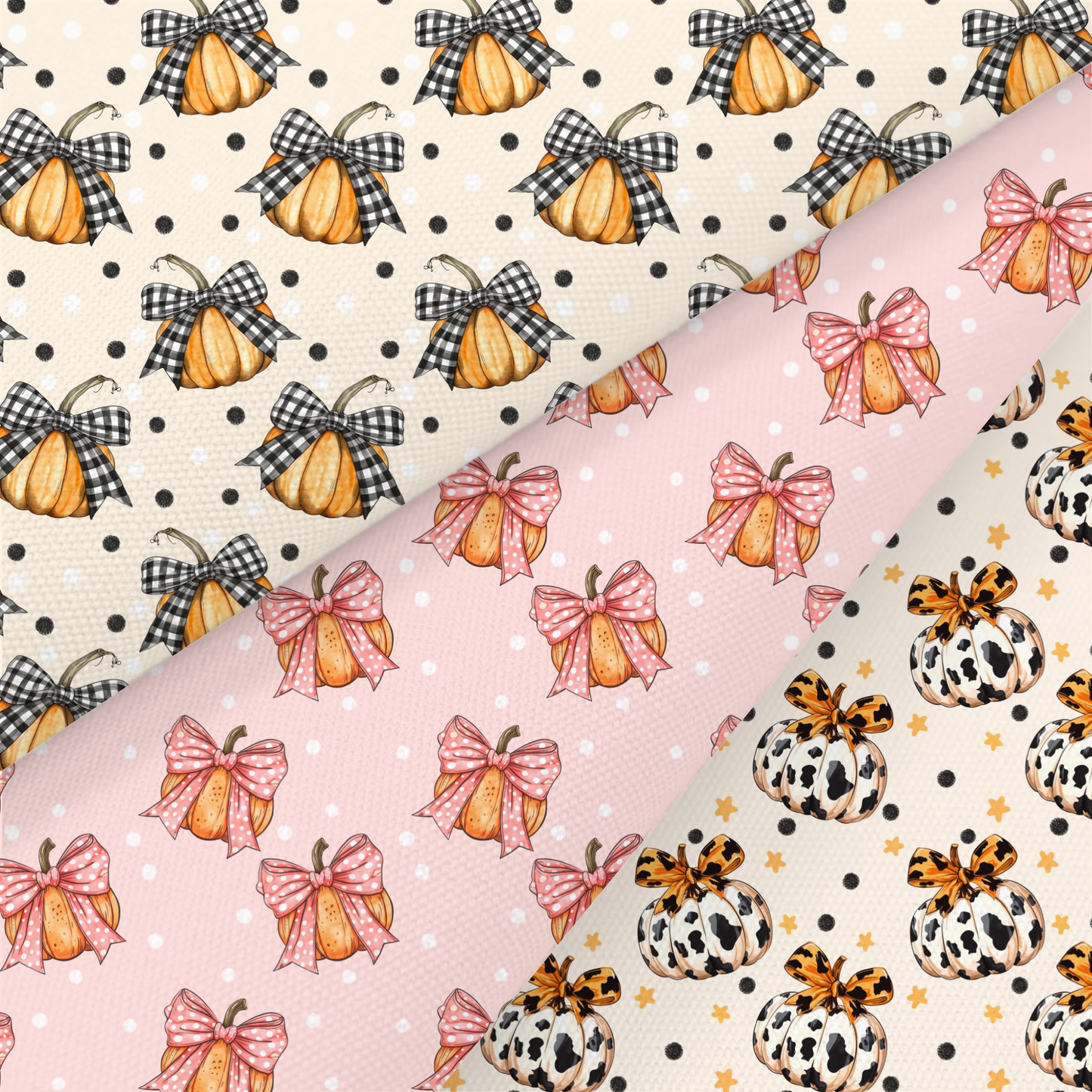 Coquette Pumpkins Printed Fabric