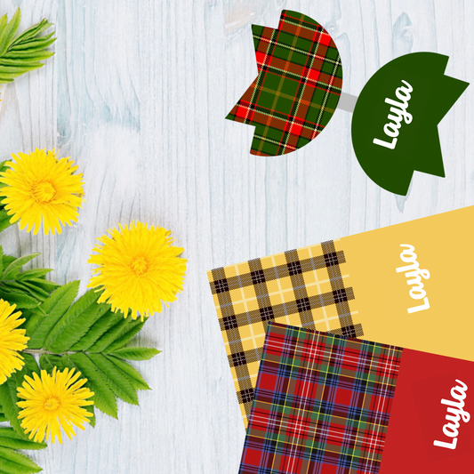 Christmas Tartan • Personalised Fabric