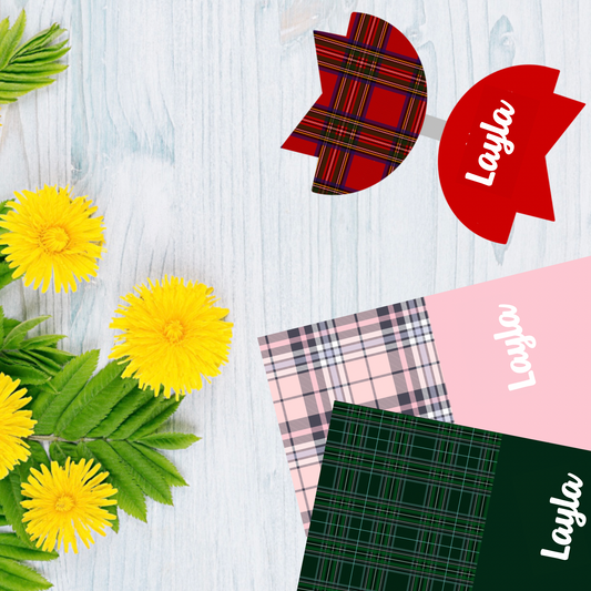 Christmas Tartan • Personalised Fabric