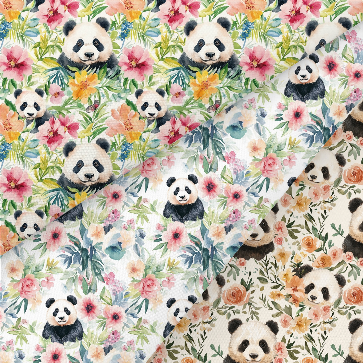 Panda Printed Fabric