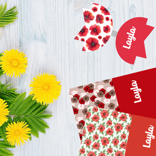 Poppys • Personalised Fabric