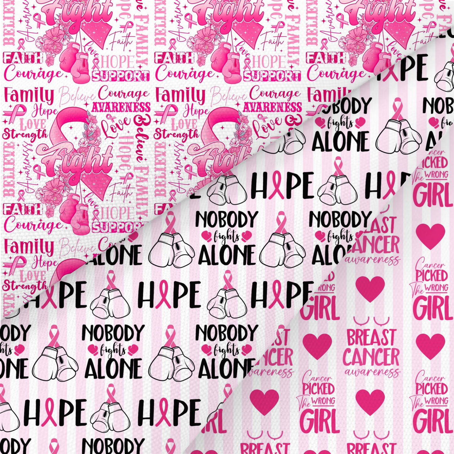 Breast Cancer Awareness Printed Fabric