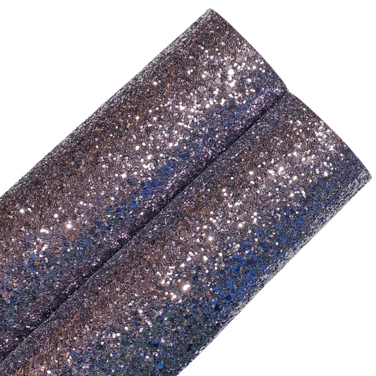 Charcoal Grey Chunky Glitter Felt