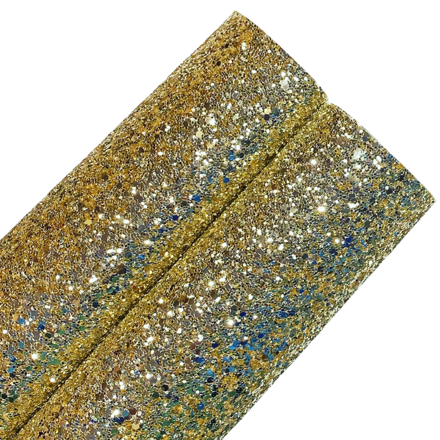 Pale Gold Chunky Glitter Felt