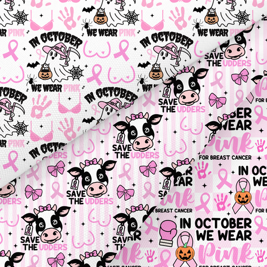 Breast Cancer Awareness Printed Fabric