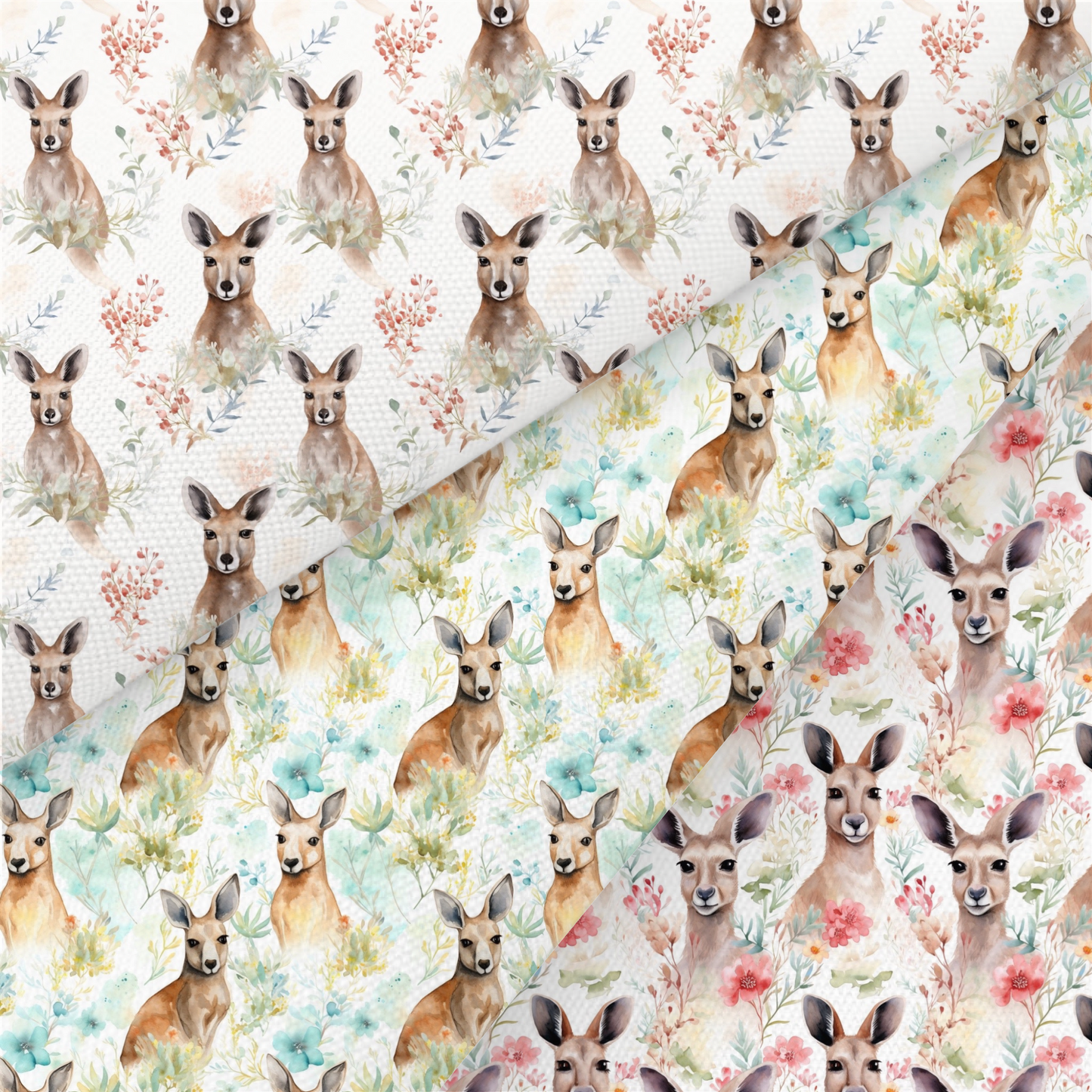 Kangaroo Printed Fabric