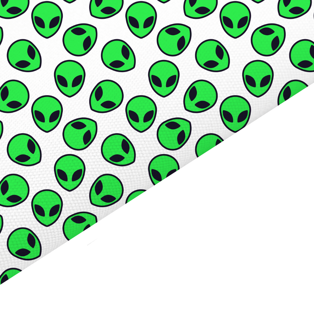 Alien Canvas And Felt Backed Fabric - SKU D95