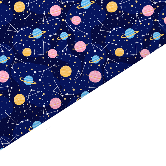 Planets Canvas And Felt Backed Fabric - SKU D96