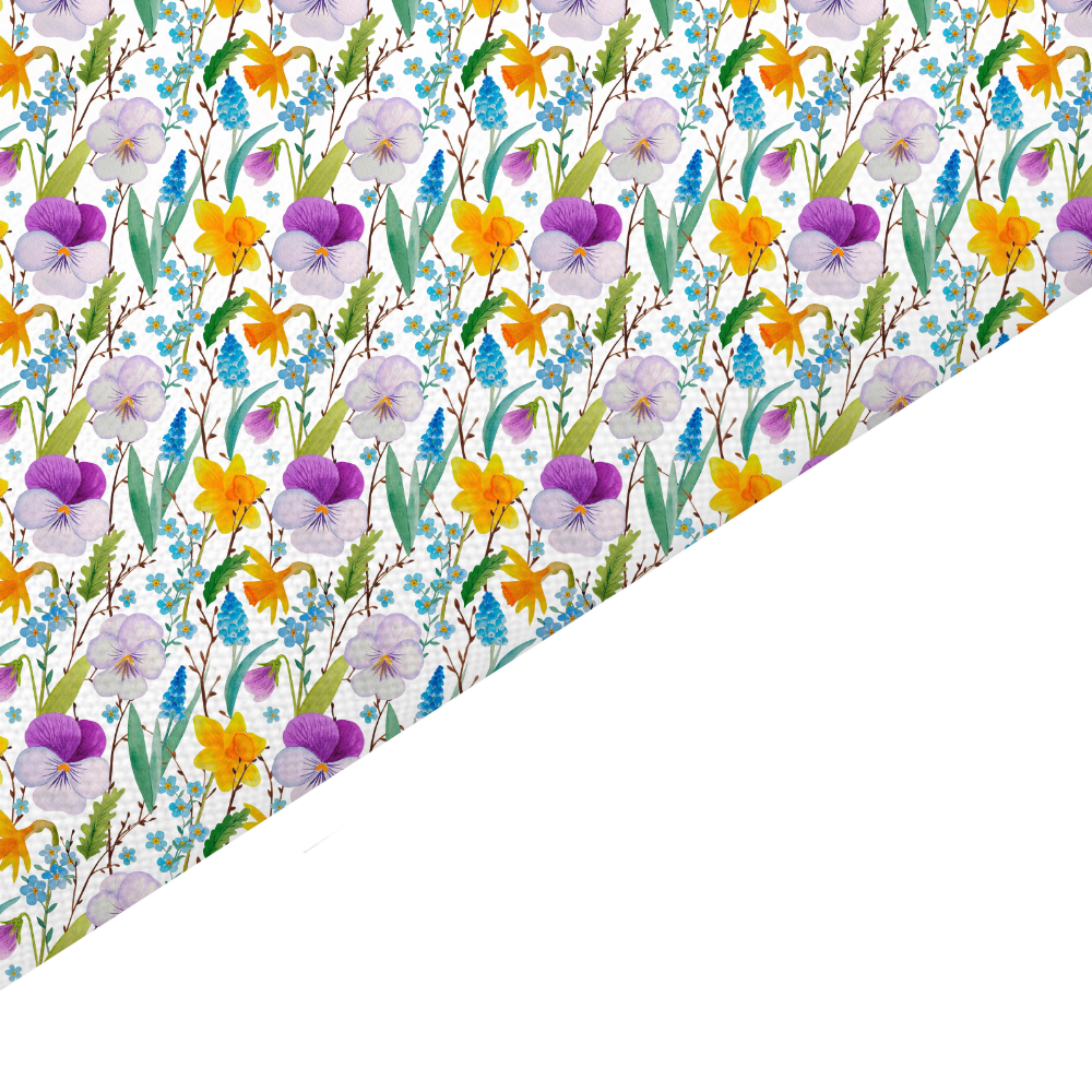 Pansy Canvas And Felt Backed Fabric - SKU E24