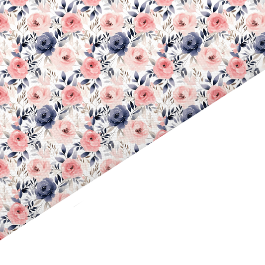 Peony Canvas And Felt Backed Fabric - SKU E33