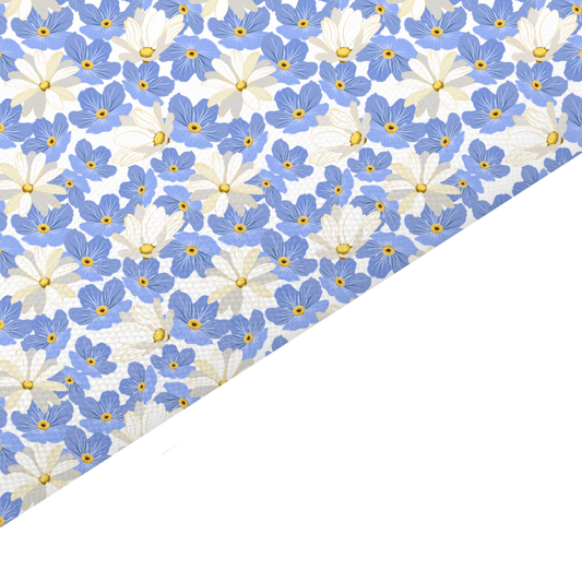 Forget Me Not Canvas And Felt Backed Fabric - SKU E6