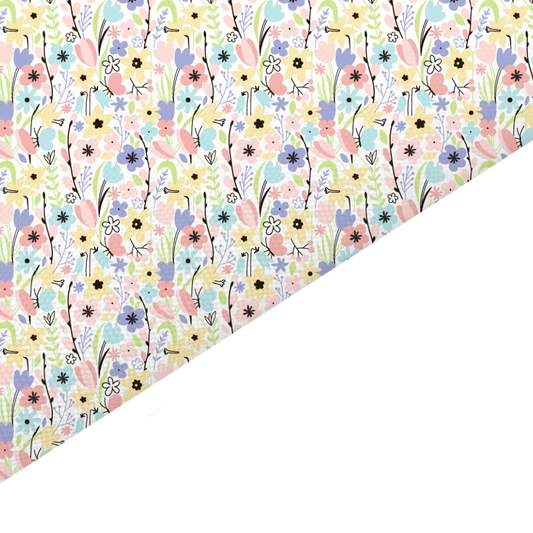 Wildflower Canvas And Felt Backed Fabric - SKU E49