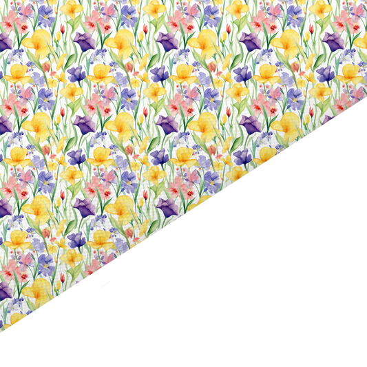 Wildflower Canvas And Felt Backed Fabric - SKU E48