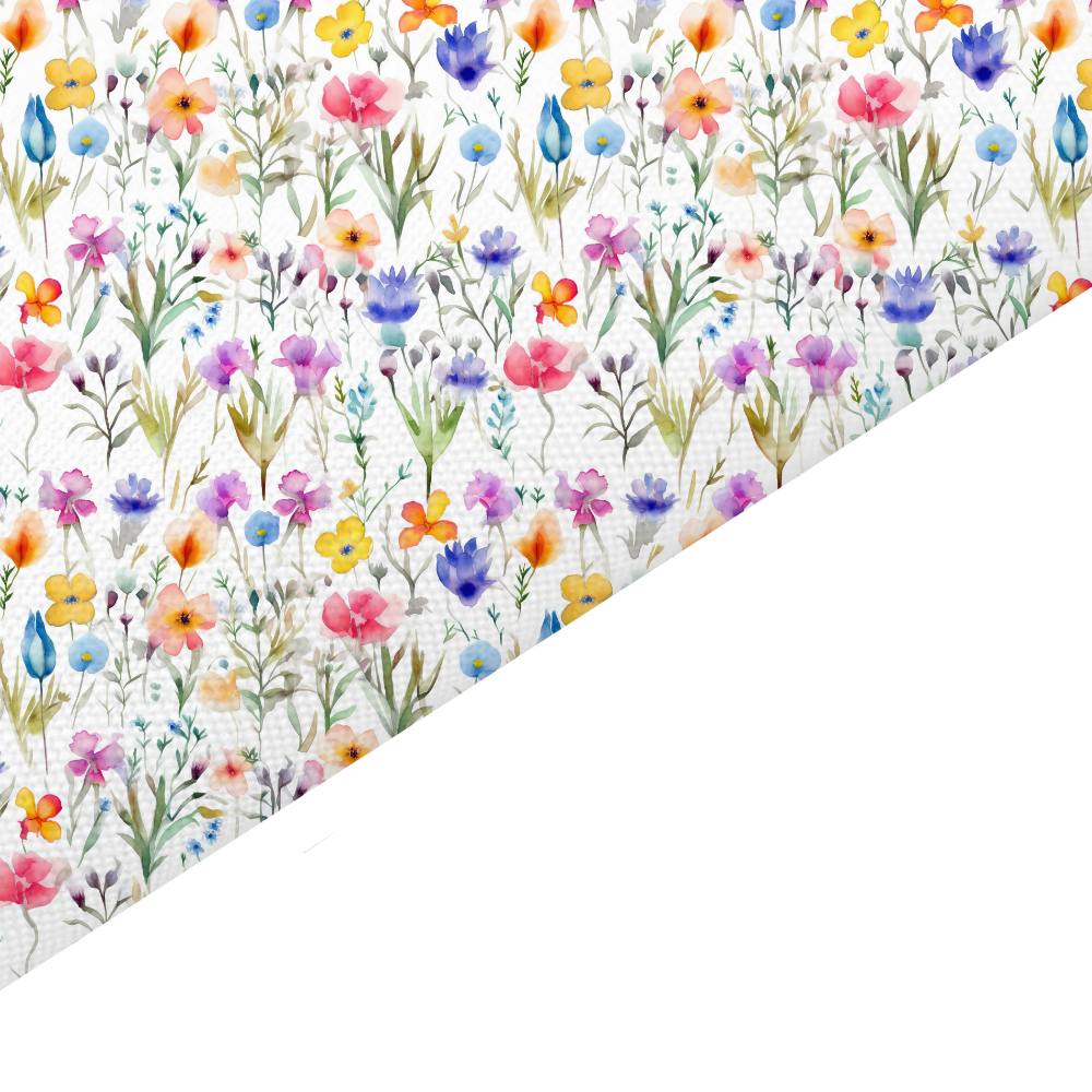 Wildflower Canvas And Felt Backed Fabric - SKU E47