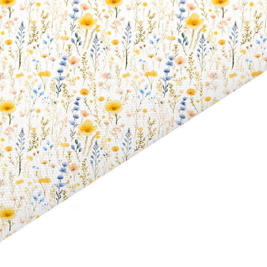 Wildflower Canvas And Felt Backed Fabric - SKU E46