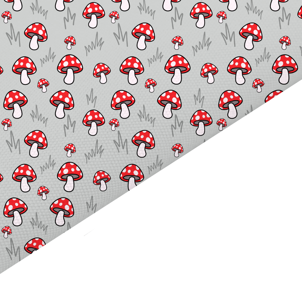 Toadstool Canvas And Felt Backed Fabric - SKU E75