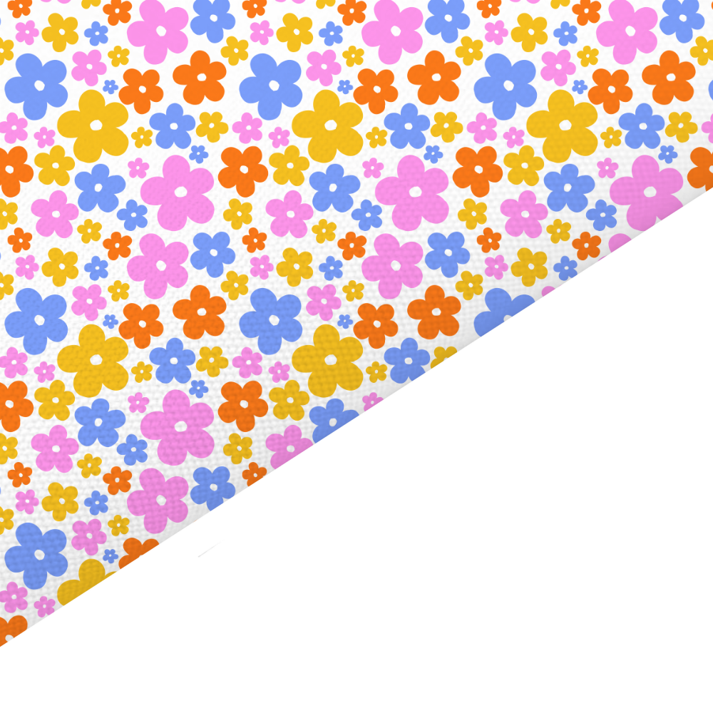 Ditsy Floral Canvas And Felt Backed Fabric - SKU F27