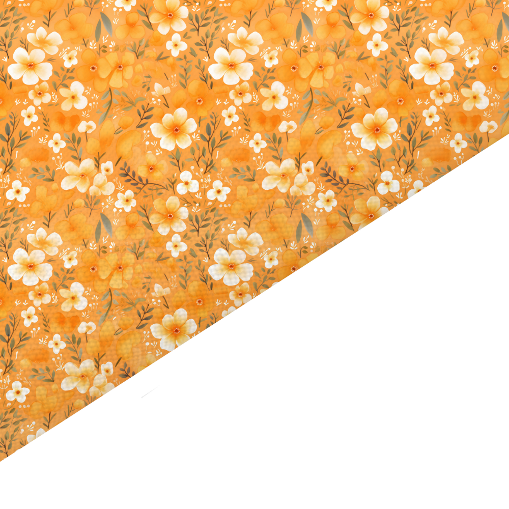 Ditsy Floral Canvas And Felt Backed Fabric - SKU F24