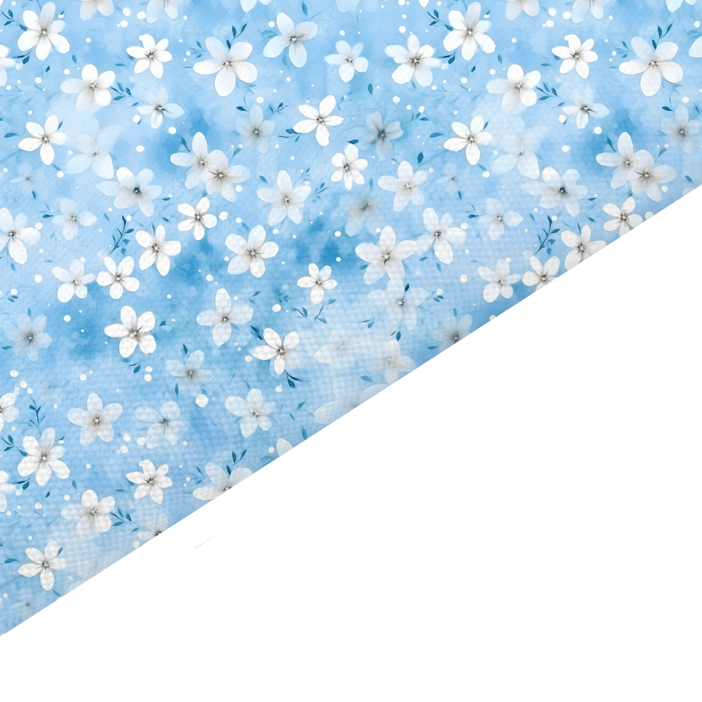 Ditsy Floral Canvas And Felt Backed Fabric - SKU F23