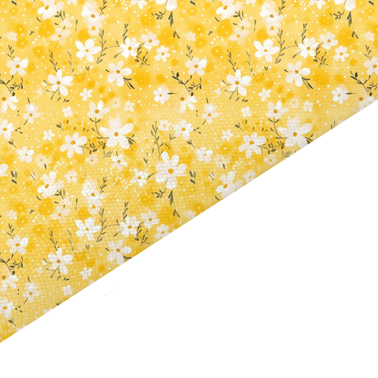 Ditsy Floral Canvas And Felt Backed Fabric - SKU F22