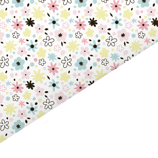 Ditsy Floral Canvas And Felt Backed Fabric - SKU F7