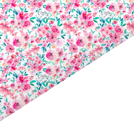 Ditsy Floral Canvas And Felt Backed Fabric - SKU F10