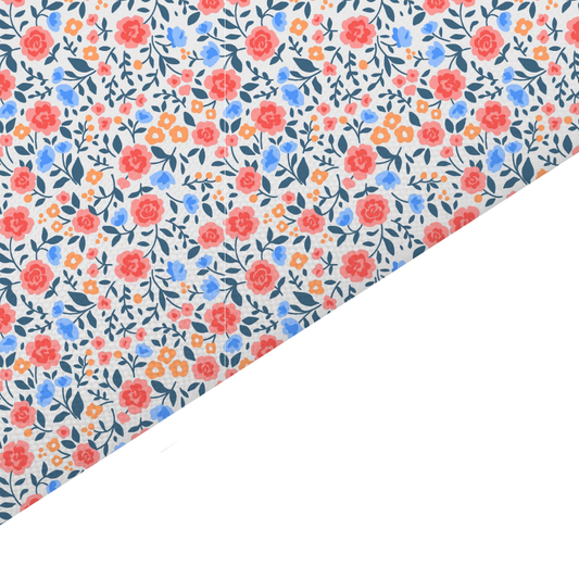 Ditsy Floral Canvas And Felt Backed Fabric - SKU F14