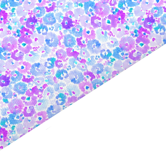 Watercolour Floral Canvas And Felt Backed Fabric - SKU F99