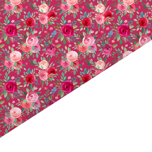 Rose Canvas And Felt Backed Fabric - SKU G49