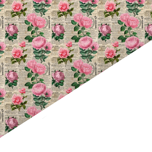 Rose Canvas And Felt Backed Fabric - SKU G34