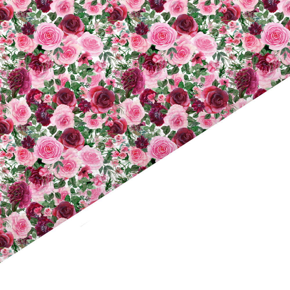 Rose Canvas And Felt Backed Fabric - SKU G42