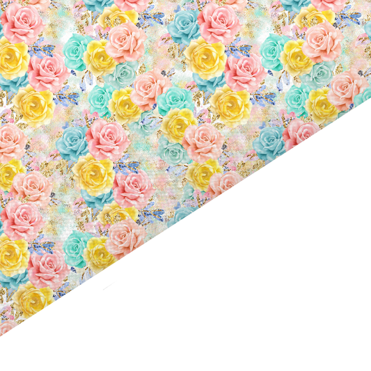 Rose Canvas And Felt Backed Fabric - SKU G31