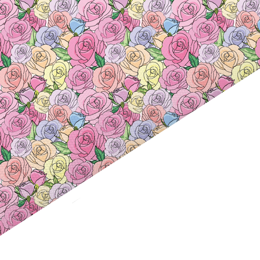 Rose Canvas And Felt Backed Fabric - SKU G26