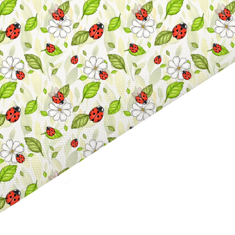 Ladybird Canvas And Felt Backed Fabric - SKU G74