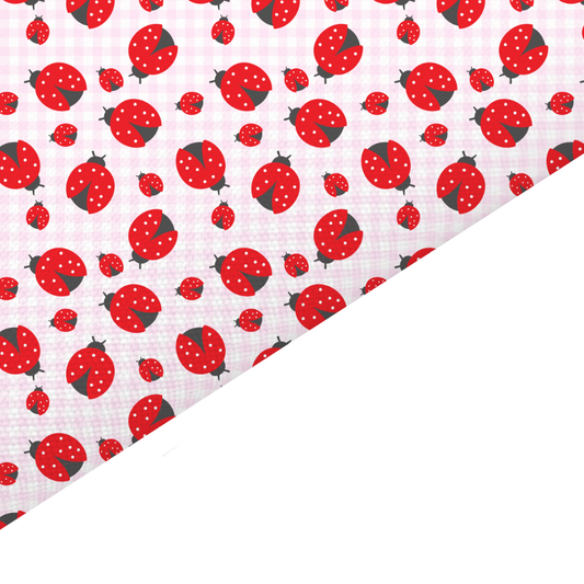 Ladybird Canvas And Felt Backed Fabric - SKU G75