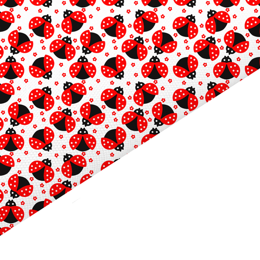 Ladybird Canvas And Felt Backed Fabric - SKU G78