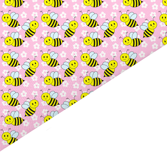 Bee Canvas And Felt Backed Fabric - SKU G65