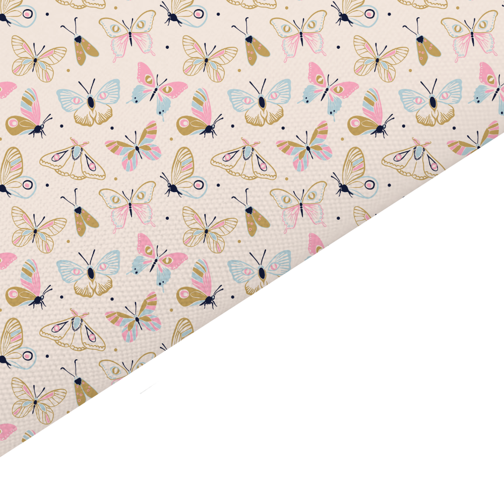 Butterfly Canvas And Felt Backed Fabric - SKU G90