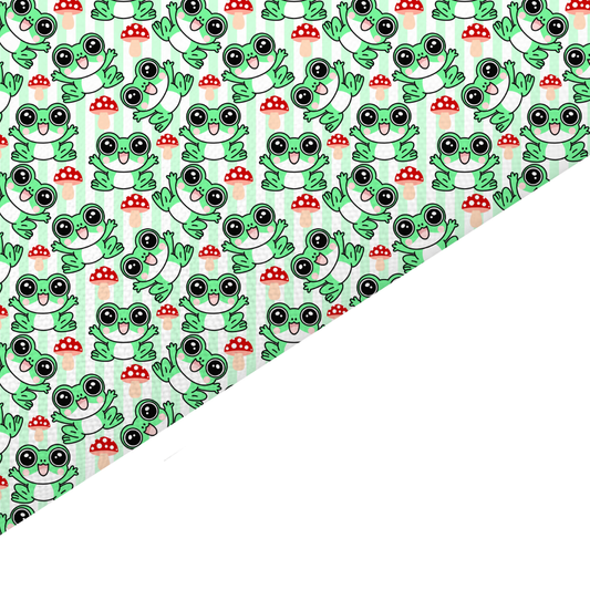 Frog Canvas And Felt Backed Fabric - SKU H11